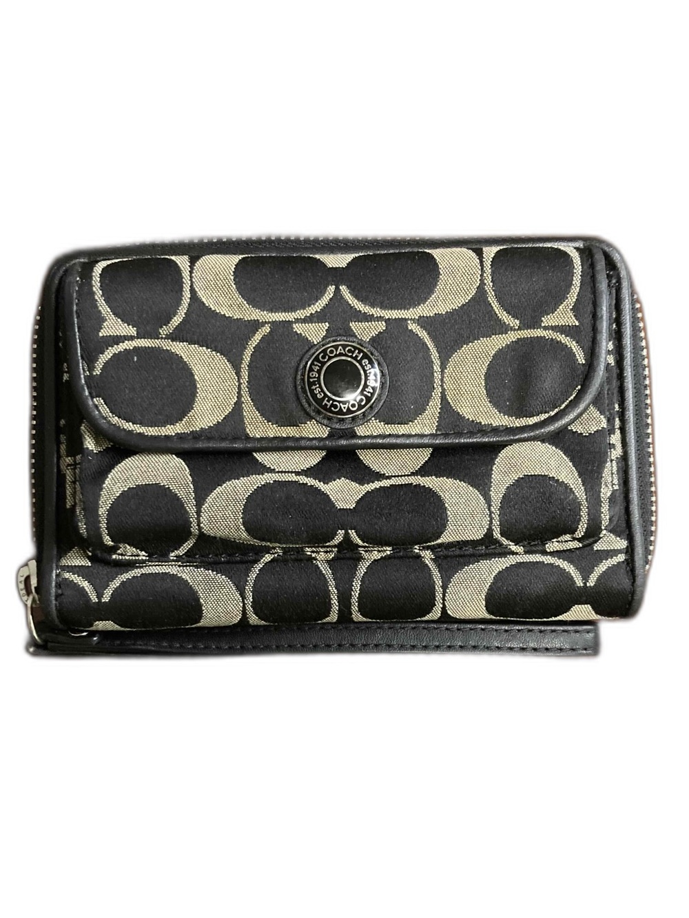 Coach Vintage Wallet/Wristlet Jacquard Canvas